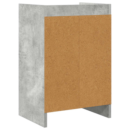 Sängbord 2 pcs Betonggrå 40 x 30 x 60 cm Konstruerat trä