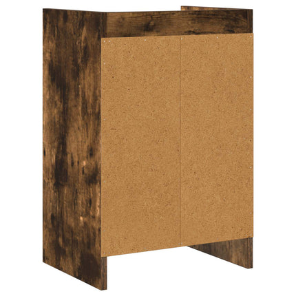 Sängbord 2 pcs Rökt ek 40 x 30 x 60 cm Konstruerat trä