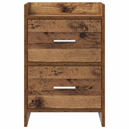 Sängbord 2 pcs Gammalt trä 40 x 30 x 60 cm Konstruerat trä