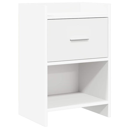 Sängbord Vit 40 x 30 x 60 cm Konstruerat trä