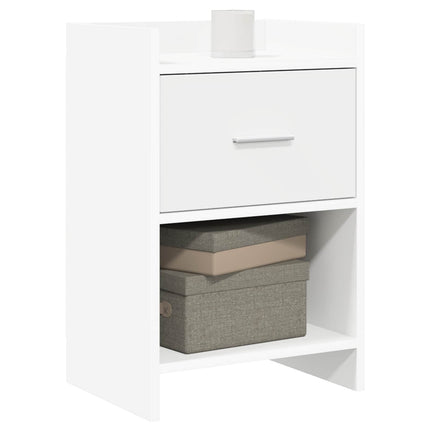 Sängbord 2 pcs Vit 40 x 30 x 60 cm Konstruerat trä