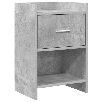 Sängbord Betonggrå 40 x 30 x 60 cm Konstruerat trä