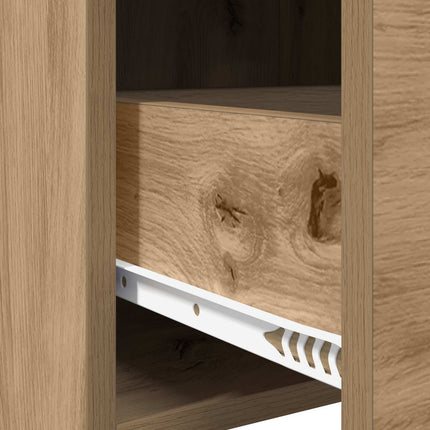 Sängbord 2 pcs Artisan-ek 40 x 30 x 60 cm Konstruerat trä