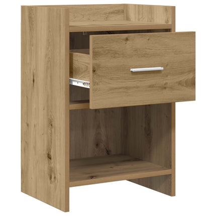 Sängbord 2 pcs Artisan-ek 40 x 30 x 60 cm Konstruerat trä