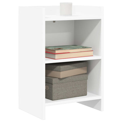 Sängbord 2 pcs Vit 40 x 30 x 60 cm Konstruerat trä