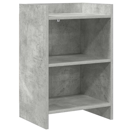 Sängbord Betonggrå 40 x 30 x 60 cm Konstruerat trä