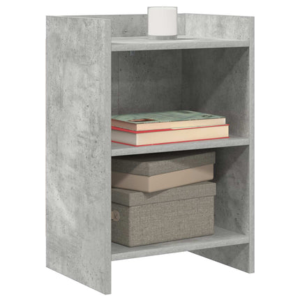 Sängbord 2 pcs Betonggrå 40 x 30 x 60 cm Konstruerat trä