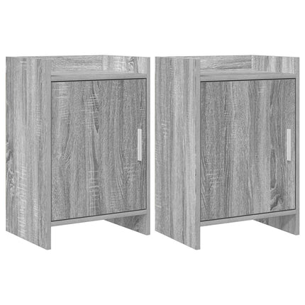 Sängbord 2 pcs Grå Sonoma 40 x 30 x 60 cm Konstruerat trä