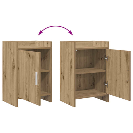 Sängbord 2 pcs Artisan-ek 40 x 30 x 60 cm Konstruerat trä