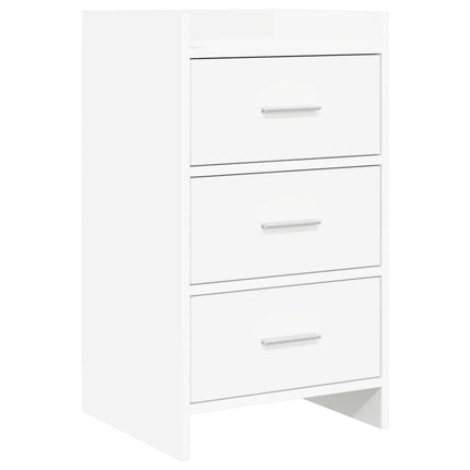 Sängbord Vit 40 x 36 x 70 cm Konstruerat trä