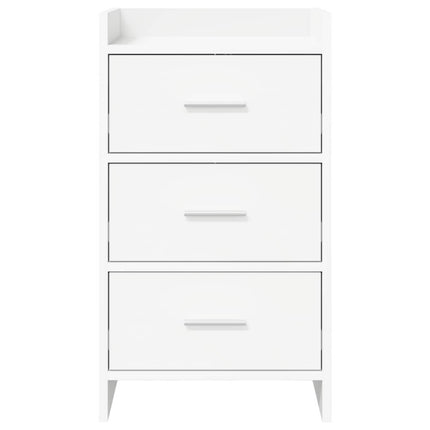 Sängbord Vit 40 x 36 x 70 cm Konstruerat trä
