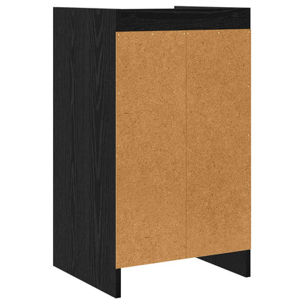 Sängbord Svart ek 40 x 36 x 70 cm Konstruerat trä