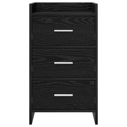 Sängbord Svart ek 40 x 36 x 70 cm Konstruerat trä