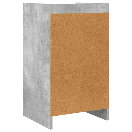 Sängbord Betonggrå 40 x 36 x 70 cm Konstruerat trä