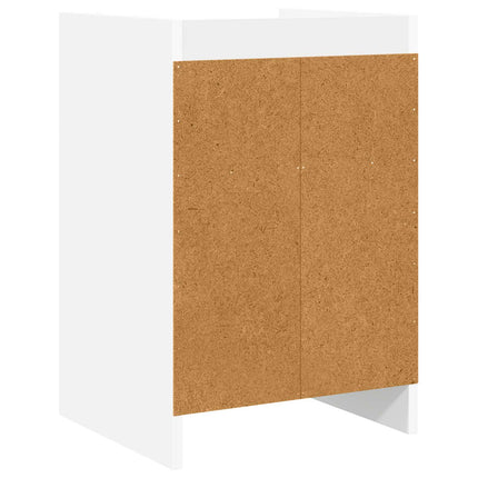 Sängbord 2 pcs Vit 40 x 36 x 60 cm Konstruerat trä