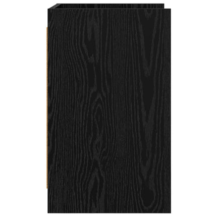 Sängbord 2 pcs Svart ek 40 x 36 x 60 cm Konstruerat trä