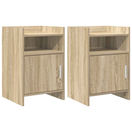 Sängbord 2 pcs Sonoma-ek 40 x 36 x 60 cm Konstruerat trä