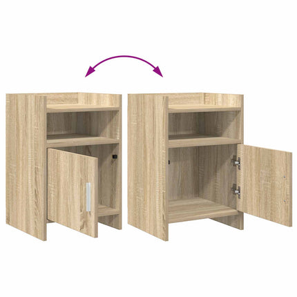 Sängbord 2 pcs Sonoma-ek 40 x 36 x 60 cm Konstruerat trä
