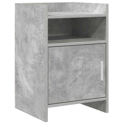 Sängbord Betonggrå 40 x 36 x 60 cm Konstruerat trä