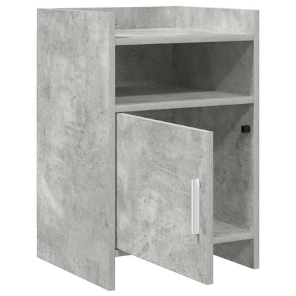 Sängbord Betonggrå 40 x 36 x 60 cm Konstruerat trä