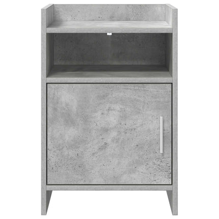 Sängbord 2 pcs Betonggrå 40 x 36 x 60 cm Konstruerat trä