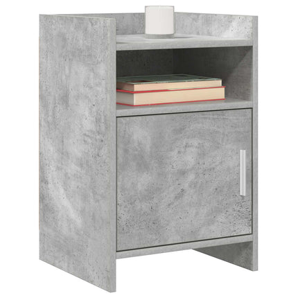 Sängbord 2 pcs Betonggrå 40 x 36 x 60 cm Konstruerat trä