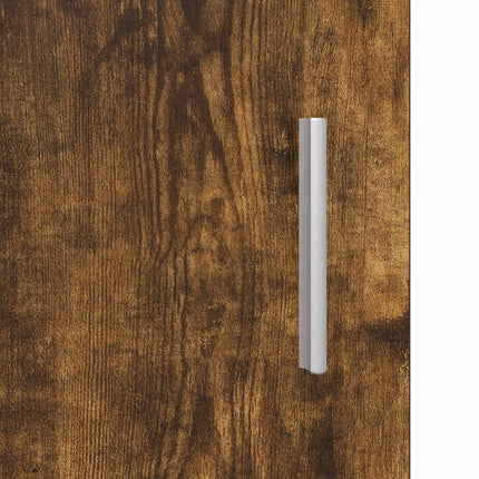 Sängbord 2 pcs Rökt ek 40 x 36 x 60 cm Konstruerat trä