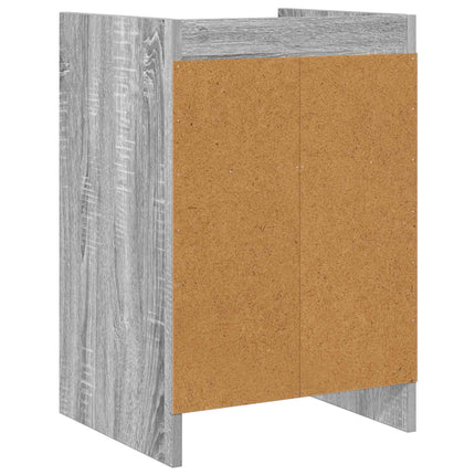 Sängbord 2 pcs Grå Sonoma 40 x 36 x 60 cm Konstruerat trä