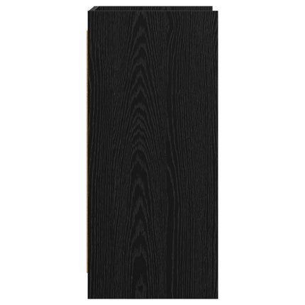 Sideboard Svart ek 40 x 36 x 80 cm Konstruerat trä