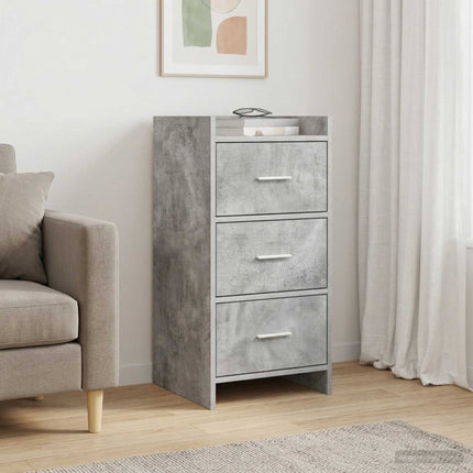 Sideboard Betonggrå 40 x 36 x 80 cm Konstruerat trä