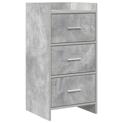 Sideboard Betonggrå 40 x 36 x 80 cm Konstruerat trä
