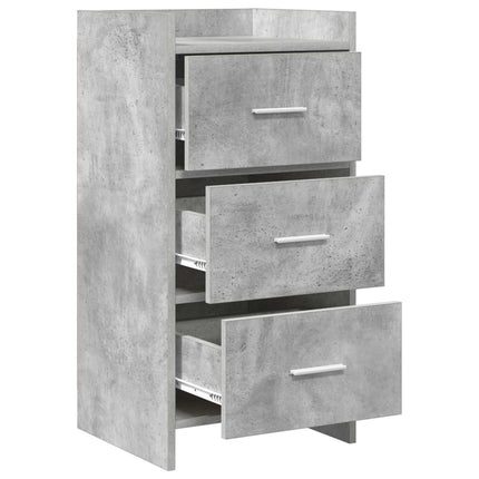 Sideboard Betonggrå 40 x 36 x 80 cm Konstruerat trä