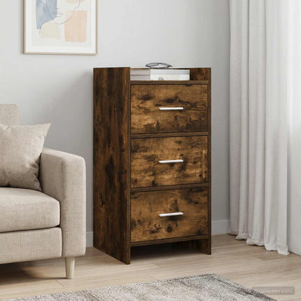 Sideboard Rökt ek 40 x 36 x 80 cm Konstruerat trä