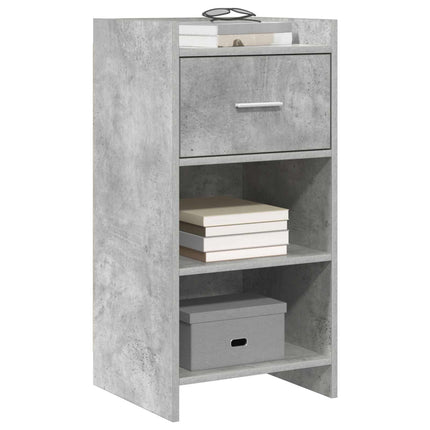 Sideboard Betonggrå 40 x 36 x 80 cm Konstruerat trä