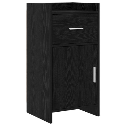 Sideboard Svart ek 40 x 36 x 80 cm Konstruerat trä
