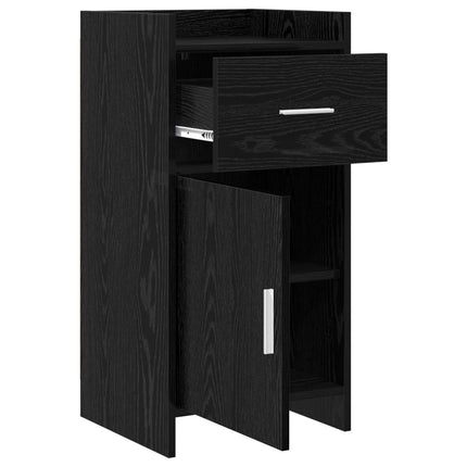 Sideboard Svart ek 40 x 36 x 80 cm Konstruerat trä