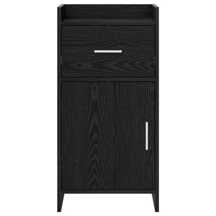 Sideboard Svart ek 40 x 36 x 80 cm Konstruerat trä