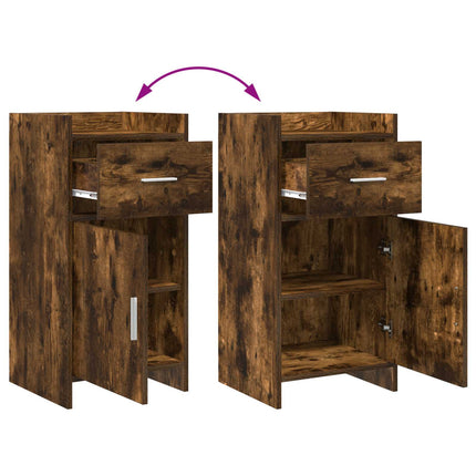 Sideboard Rökt ek 40 x 36 x 80 cm Konstruerat trä