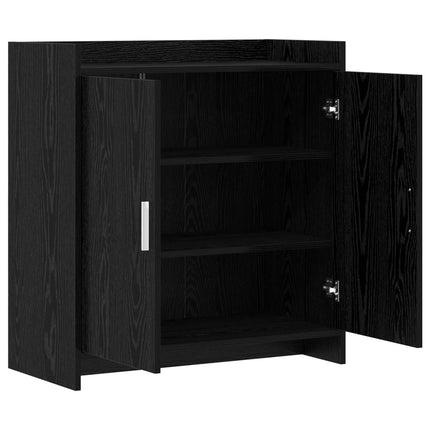 Sideboard Svart ek 72 x 36 x 80 cm Konstruerat trä