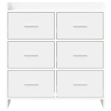 Sideboard Vit 75 x 33 x 80 cm Konstruerat trä