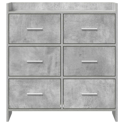 Sideboard Betonggrå 75 x 33 x 80 cm Konstruerat trä
