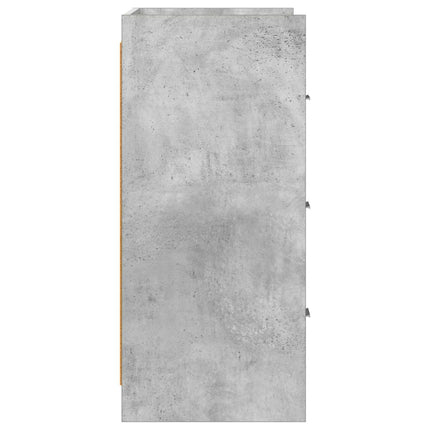 Sideboard Betonggrå 75 x 33 x 80 cm Konstruerat trä