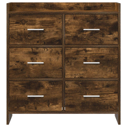 Sideboard Rökt ek 75 x 33 x 80 cm Konstruerat trä