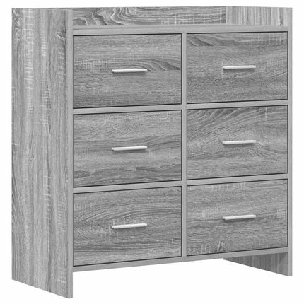 Sideboard Grå Sonoma 75 x 33 x 80 cm Konstruerat trä