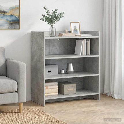 Sideboard Betonggrå 75 x 36 x 80 cm Konstruerat trä