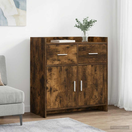 Sideboard Rökt ek 75 x 36 x 80 cm Konstruerat trä