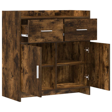 Sideboard Rökt ek 75 x 36 x 80 cm Konstruerat trä
