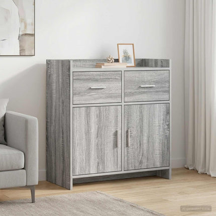 Sideboard Grå Sonoma 75 x 36 x 80 cm Konstruerat trä