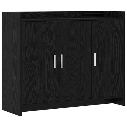 Sideboard Svart ek 98,5 x 33 x 80 cm Konstruerat trä