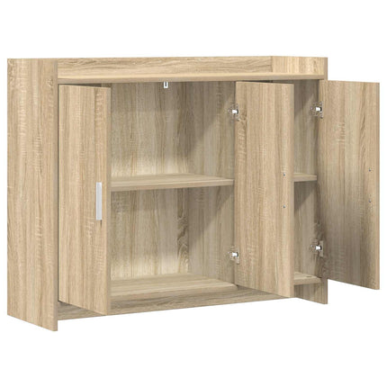 Sideboard Sonoma-ek 98,5 x 33 x 80 cm Konstruerat trä